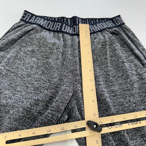 Under Armour Pants Womens X Small Black Grey Heathered Play Up Capri Loose - Picture 6 of 7